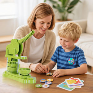 Kit de fabrication de boutons personnalisable MareX DIY en acrylique transparent, réglable manuellement, 58 mm/2,25 pouces, pour la fabrication de boutons - Product Image 4