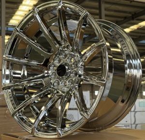 Jantes en alliage chromé de luxe, concaves profondes, multi-rayons, 17 pouces, 5x100, 5x1143, pour modification de voiture - Product Image 2