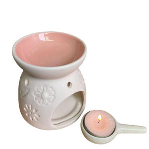 Scented Tealight Holders Aroma <b>Essential</b> <b>Oil</b> Warmer Aromatic Incense & <b>Candle</b> Perfume Wax Melt Ceramic Burner Tealight Holders - Product Image 1