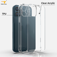 Étui de téléphone personnalisé transparent antichoc en TPU acrylique pour ZTE Blade V8, nouveau design élégant, protection de téléphone portable, matériau TPU souple