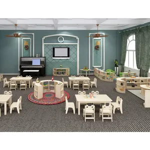 Phong cách bắc âu loạt mẫu giáo lớp học trẻ em daycare trường đồ nội thất bằng gỗ thiết kế