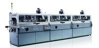 Kemawell Nueva Máquina de Impresión de Etiquetas para Tapas de Botellas Totalmente Automática de 3 Colores, Máquina de Serigrafía para Botellas
