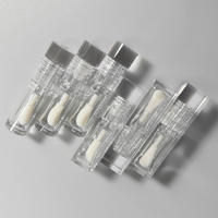 Tubes à gloss carrés épaissis de haute qualité 2ml 5ml 8ml 10ml, conteneurs liquides transparents vides avec grand applicateur, personnalisables avec logo