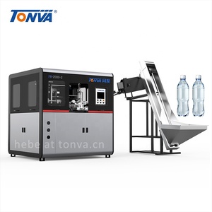 TONVA en plastique à 2 cavités 600ml entièrement automatique POUR ANIMAUX DE COMPAGNIE fabrication de bouteille d'eau soufflage machine de moulage par soufflage Offre Spéciale