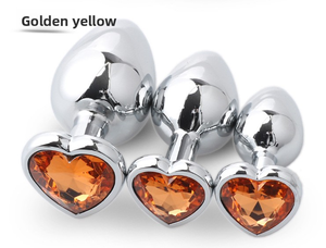 Juego de 3 Tamaños de Juguetes Sexuales Anales de Metal para Hombres y Mujeres, Tapón Anal de Aleación de Aluminio en Forma de Corazón, Masajeador, Juguetes Sexuales para Adultos - Product Image 5