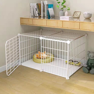 Poisson Princesse Nouvelle Vente Heavy Duty Pet Cage Pliable Chien Chat Lapin Chiot Pliant Caisse Pet chat Cages - Product Image 3
