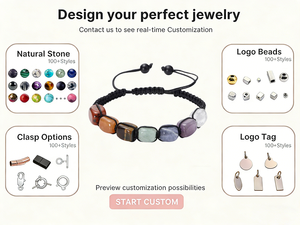 Trendy Crystal Beaded Braided Rope <b>Bracelet</b>-Adjustable Natural Healing Stone Gemstones Metaphysics Spirituality Gift - Product Image 6