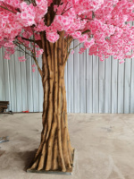 Grand arbre artificiel à fleurs de cerisier Songtao, fleurs en plastique, hauteur 3 m, durable, utilisation en extérieur