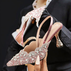 Collection Été 2025 Cyber Popular : Sandales à talons hauts pour femme, style mules à bout pointu, ultra-hautes et fines, très tendance - Product Image 2