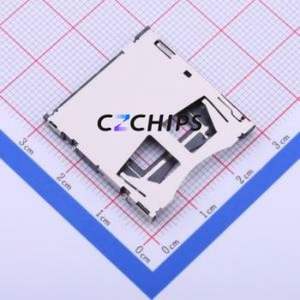 SCDA7A0600 SD Card / Memory Card Connector SMD Connector Self-Return Type Standard SD Card Card Holder 2.85mm - Product Image 1