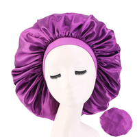 Bonnet en satin personnalisé à faible MOQ, bonnets en soie extra larges avec logo personnalisé JSHOWHI HB-1 Unisexe Printemps/Été