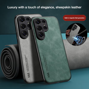 Funda de Teléfono de Cuero PU para Negocios, Funda de Teléfono de Cuero de Silicona con Sensación Suave y Sedosa, Magnética para Automóvil, para <span class=keywords><strong>Samsung</strong></span> <span class=keywords><strong>Galaxy</strong></span> S23 Plus Ultra - Product Image 6