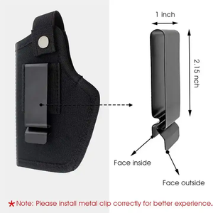 सार्वभौमिक सामरिक छिपी हुई बंदूक होल्स्टर बेल्ट क्लिप iwb वोब नायलॉन होल्स्टर - Product Image 5