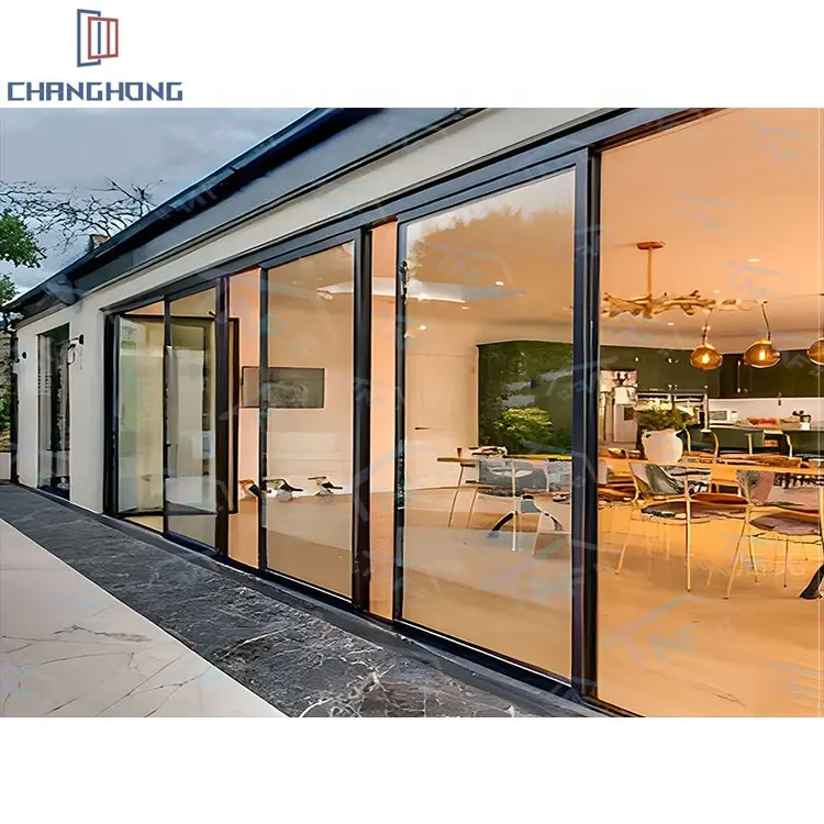 Factory Price Folding Patio Doors Hurricane Impact Sliding Folding Door CE Standard Fold Door