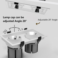 Luminaire encastré LED anti-éblouissement en aluminium de style moderne, couleur personnalisable, durée de vie de 30 000 heures, AC 85-265V pour la maison