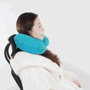Atacado gigante malaquita-Travesseiro de pescoço inflável da amazon, venda quente de novos produtos, confortável, em formato de u