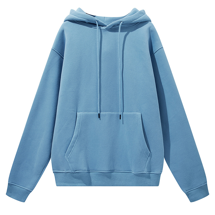 Sky Blue Pullovers Hoodies
