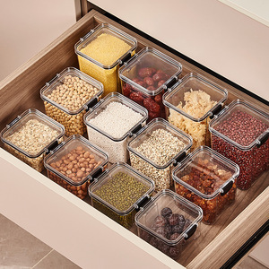 Tốt Nhất Bán Chất Lượng Cao Thiết Kế Mới Nhựa Container Cho Ngũ Cốc Snack Bột Kín Thực Phẩm Lưu Trữ Container Có Nắp Đậy - Product Image 5