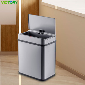 Cesto <span class=keywords><strong>de</strong></span> Basura Inteligente <span class=keywords><strong>de</strong></span> 12L, 15L, 50L, 60L, con Sensor Inteligente, Acero Inoxidable, Automático, para Cocina, sin Contacto - Product Image 1