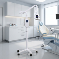 Blanchisseur de dents 10 LED, lumière 3 couleurs, écran tactile TFT 4 pouces, contrôle double canal A/B 60W pour usage en clinique dentaire