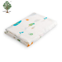 Vente en gros d'usine, couvertures en mousseline respirantes pour nouveau-nés, bébés, en coton de bambou, couverture pour bébé, couverture d'emmaillotage pour bébé