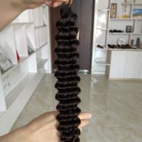 Miracle Knots Cheveux Humains au Crochet, Extensions de Cheveux Humains au Crochet Pré-Séparées Invisibles pour Femmes Noires # 2 #   couleur