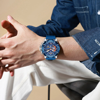 LIGE 2025 Nouvelle Montre de Luxe pour Homme, Montre de Plongée Sportive Tendance, Étanche, Lumineuse, Chronographe à Quartz, Montre-Bracelet pour Homme, Reloj Hombre