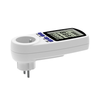 Wattsave Prise Intelligente Monophasée avec Écran LCD, Compteur d'Énergie, Mesure de la Consommation, Facturation (Précision 1,0%+3), Courant Max 16A