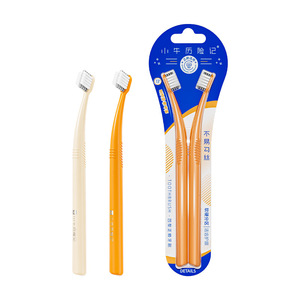 Cepillo de Dientes Ortodóntico Little Cow's Adventure, Cabezal Pequeño de 0.9cm, Cerdas Suaves y Duras, Diseño en Forma de U para Limpieza de Aparatos Ortodónticos - Product Image 5