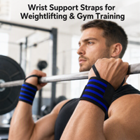 Sangles de soutien réglables en néoprène imperméables et respirantes pour la musculation et l'entraînement en salle de sport