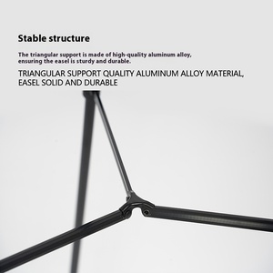 Xách tay có thể gập lại tam giác kim loại sinh viên nghệ thuật giá vẽ cho bức tranh cho <span class=keywords><strong>Amazon</strong></span> qua biên giới phác thảo hiển thị đứng - Product Image 2