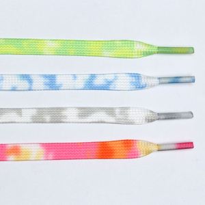 Lacets Tie-Dye Plats pour Baskets Montantes en Toile – Lacets Imprimés pour Femmes et Hommes - Product Image 1
