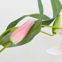 Vente en gros d'usine : Lys tigre artificiel de 73 cm, tige unique, en soie, pour arrangements floraux de mariage, maison, hôtel et décoration