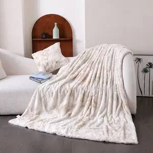 Nap blanket thickened tie-dye double-sided blanket comforter children's small blanket sofa soft comforter