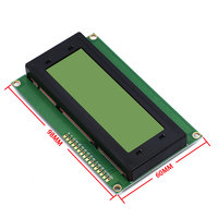 1 unidad LCD2004 + I2C 2004 20x4 2004A pantalla azul HD44780 caracteres LCD/W IIC/I2C Módulo adaptador de interfaz serie para módulo Arduino
