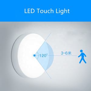 Due modelli bianco Caldo USB Ricaricabile gabinetto di casa Mini LED armadio luce del sensore di movimento di Tocco HA CONDOTTO LA luce di notte Con 3 adesivo 3M - Product Image 5