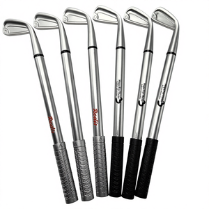 Stylo à bille en métal en forme de <span class=keywords><strong>club</strong></span> de golf, fournitures de <span class=keywords><strong>papeterie</strong></span> pour étudiants, logo imprimable, promotionnelle pour entreprises, avec pochette d'insertion - Product Image 1