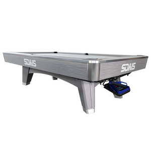 Tavolo da Biliardo Americano Moderno Sundays X5 9ft con Sponde in Legno <span class=keywords><strong>di</strong></span> Quercia Massello, Tavolo Professionale da Biliardo a 9 Palle con Piano in Ardesia Premium per Casa - Product Image 5