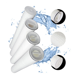 226 <b>Dust</b> <b>Powder</b> 10 Inches 0.2 Micron Pp High Flow Paper Bha Hilco Pleated Filter Cartridge Metal Pleated Filter Element - Product Image 1