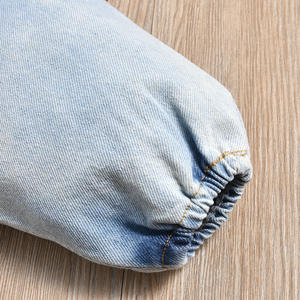 Conjunto de Ropa de Mezclilla para Bebés y Niñas Pequeñas, Moda 2021, Chaqueta Corta con Hombros Descubiertos + Falda, 2 Piezas, 2-6 Años - Product Image 6