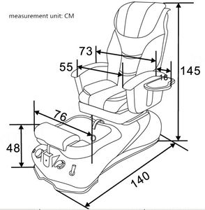 Unique Designs Nail Shop Equipment Silla De Pedicura Para Salon Electric Spa Chair Brown Pedicure Chair - Product Image 6