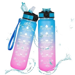 Wholesale Custom Frosted Tritan Sports Fitness Water Bottle Plastic Water Bottles With Logo