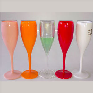 Flûtes de verre coupe <span class=keywords><strong>champagne</strong></span> rose de mariage en <span class=keywords><strong>plastique</strong></span> acrylique réutilisable bon marché <span class=keywords><strong>à</strong></span> vendre - Product Image 1