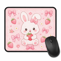Vigreat Tapis de souris personnalisé motif rêve pastel, tissu imperméable, design étoile et lune, accessoires de bureau