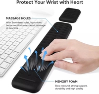 Repose-poignets pour clavier, tapis de souris, support ergonomique pour le poignet, design ergonomique pour le bureau, la maison, l'ordinateur portable, l'ordinateur de bureau