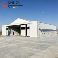 Hangar de Estructura de Acero Industrial, Edificio Prefabricado, Taller, Garaje, Almacén, Diseño Moderno y Ecológico