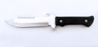 Couteau 440 lame fixe en plein air multifonction survie combat camping pique-nique chasseur autodéfense EDC couteau de chasse