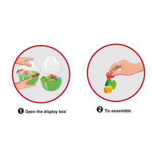<span class=keywords><strong>STEAM</strong></span>-Spielzeug für Kinder 12er-Pack Ostereier Lehrreiche Bausteine Spielzeug Dinosaurier Tiere Bausteine für Jungen Mädchen - Product Image 3