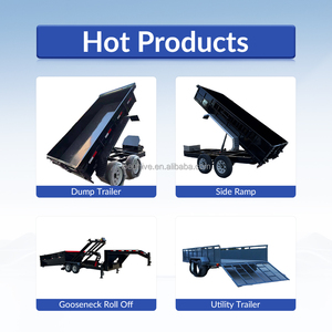 Прицеп-самосвал для трактора 1т, прицеп для газонокосилки, прицеп-самосвал для фермерских работ - Product Image 4
