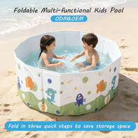 Piscine pliable non gonflable pour enfants et adultes, piscine portable en PVC pour l'extérieur, piscine pour bébés